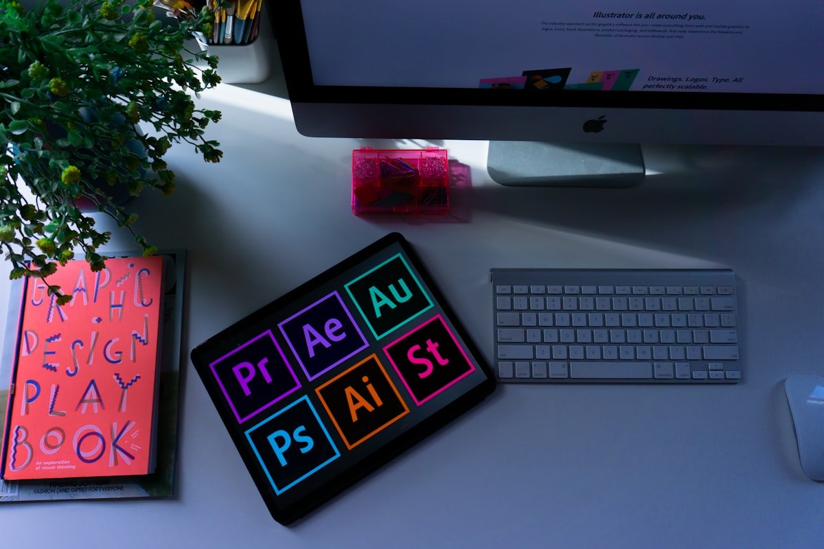 Graphic designer working on brand identity