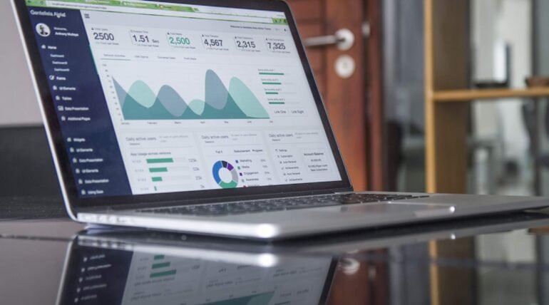 Website analytics dashboard