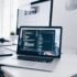 Web development on laptop